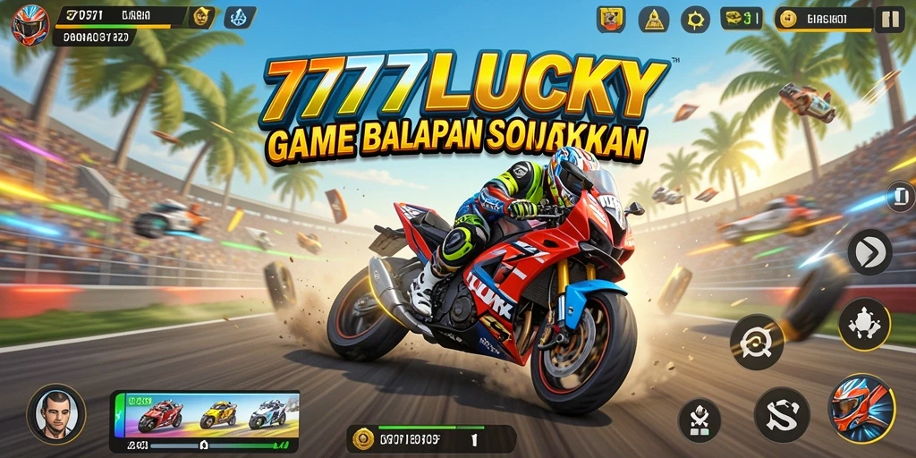 Screenshot gameplay menampilkan aksi balapan mendebarkan di 777LUCKY.