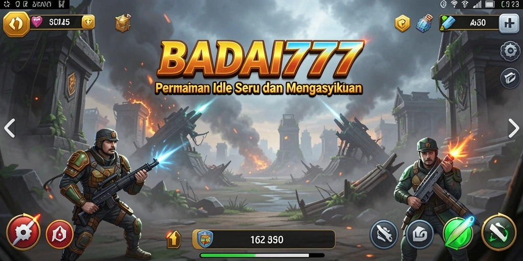 Tampilan gameplay Idle yang menarik dan seru di BADAI777.