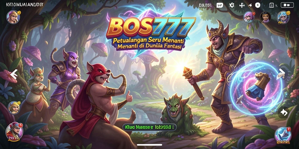 Tampilan gameplay BOS777 menampilkan petualangan seru di dunia fantasi yang menakjubkan.