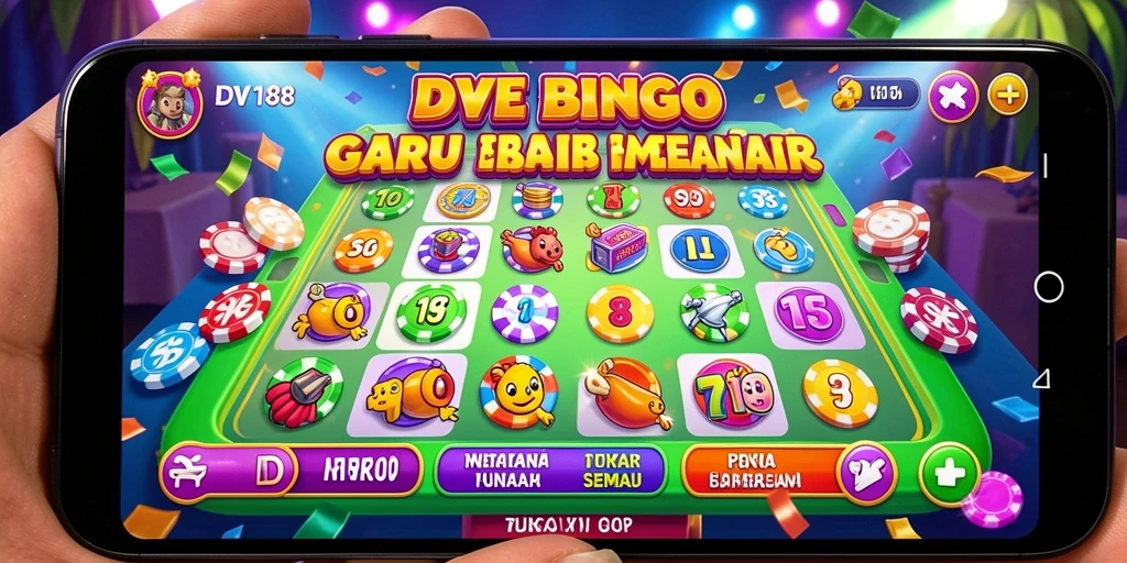 Gameplay seru Bingo di DV188 dengan interaksi pemain.