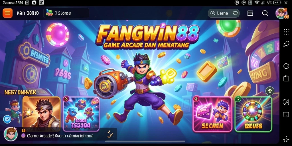 Screenshot gameplay FANGWIN88 menampilkan keseruan aksi Arcade.