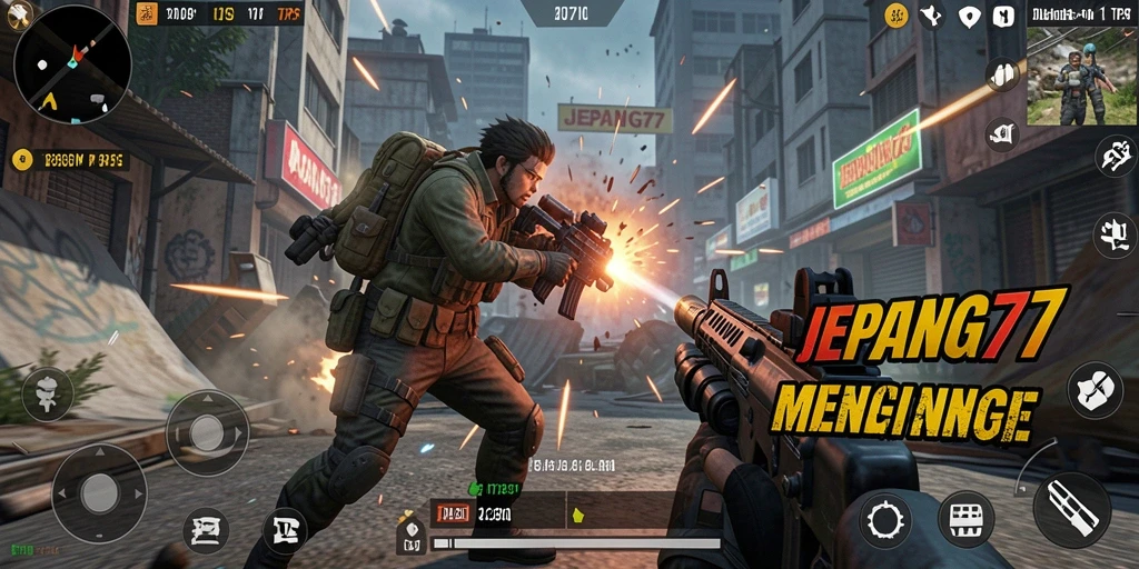 Tampilan gameplay mendebarkan di JEPANG77, penuh aksi dan strategi.