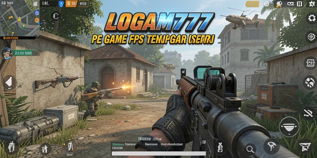 Tampilan gameplay LOGAM777 dengan aksi tembak-menembak yang mendebarkan.