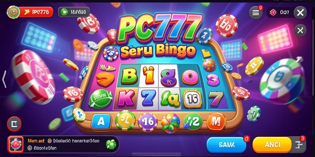 Tampilan gameplay seru di PC777 dengan suasana Bingo yang menarik.