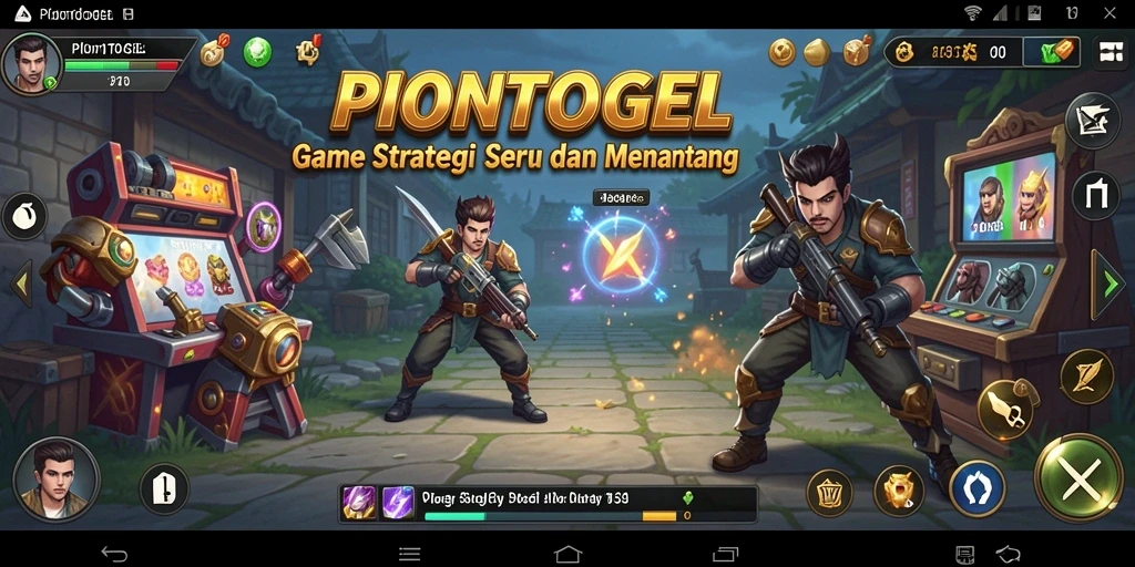 Tangkapan layar PIONTOGEL menampilkan aksi pertempuran SLG yang intens.