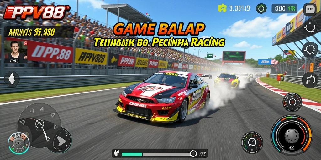 Tampilan gameplay PPV88 yang mendebarkan saat balapan.