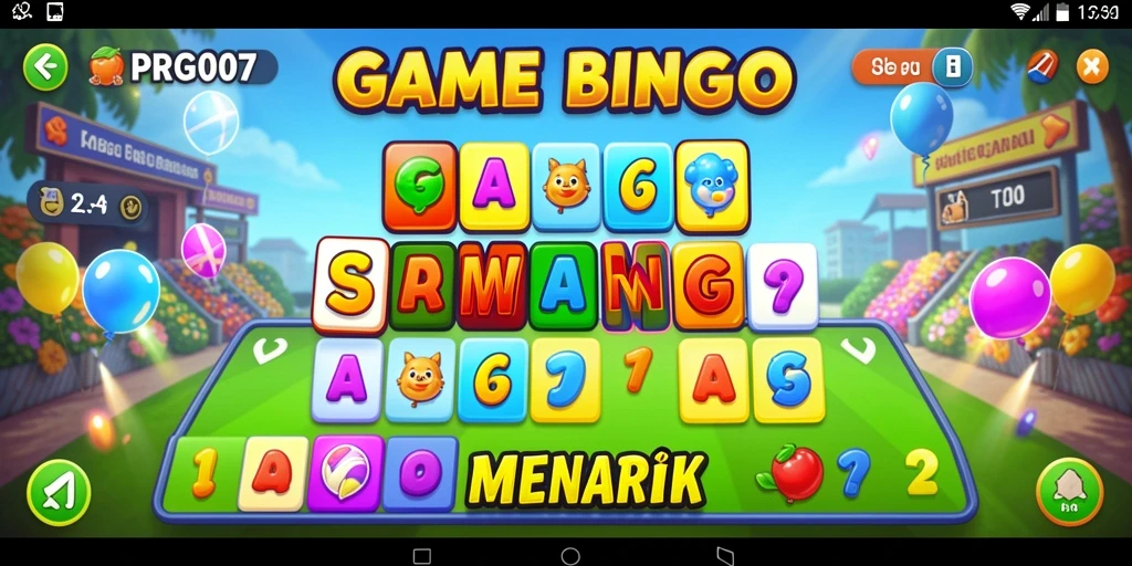 Tampilan gameplay Bingo PRG007 yang seru dan interaktif.