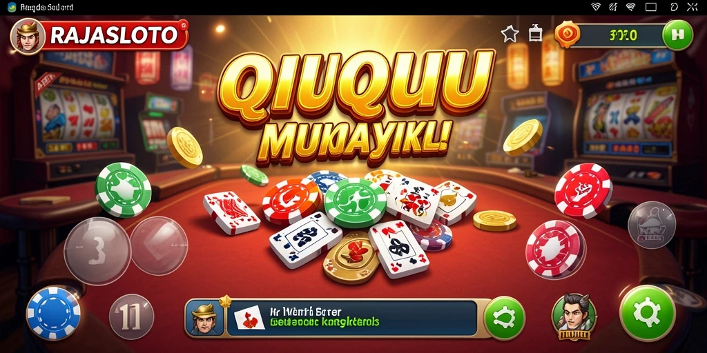Tampilan gameplay QiuQiu yang penuh aksi dan seru.