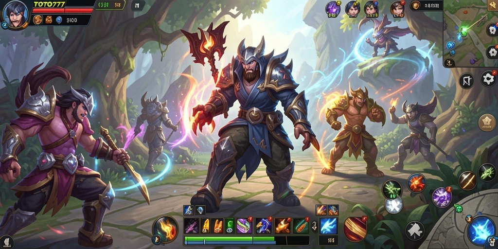 Tangkapan layar gameplay TOTO777 menampilkan aksi seru di dunia MMORPG.